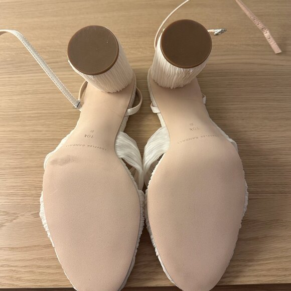 NWOT Loeffler Randall Reed Pleated Twist Sandal - Picture 2 of 6